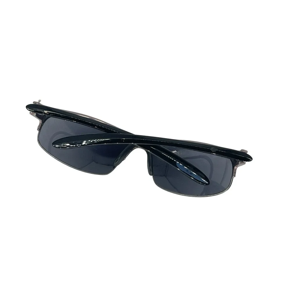 Dockers Men's Wraparound Sport Sunglasses Gray Lens Gunmetal Semi-Rimless